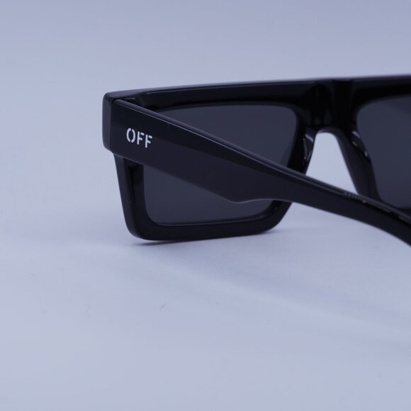 Off-White OERI13Z CHANDLER 1007 Sunglasses Black Square Frame, Dark Grey Lenses - Picture 9 of 11